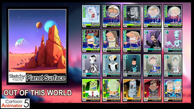 OUT OF THIS WORLD - THE BIG CARTOON ANIMATOR PACK IN THE WEB (VOL 2)